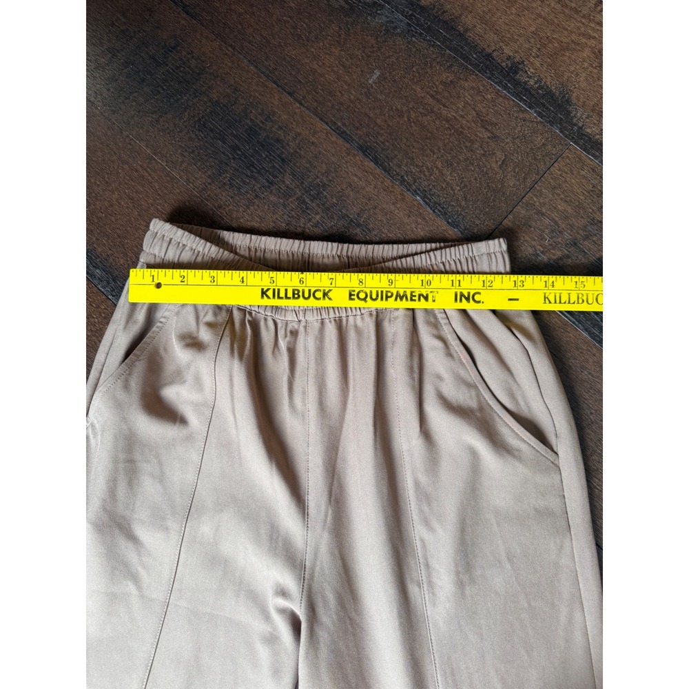 Varley Cypress Turnup Taper Pants XS Taupestone NWT Tapered Cuffed Trousers - Picture 6 of 9